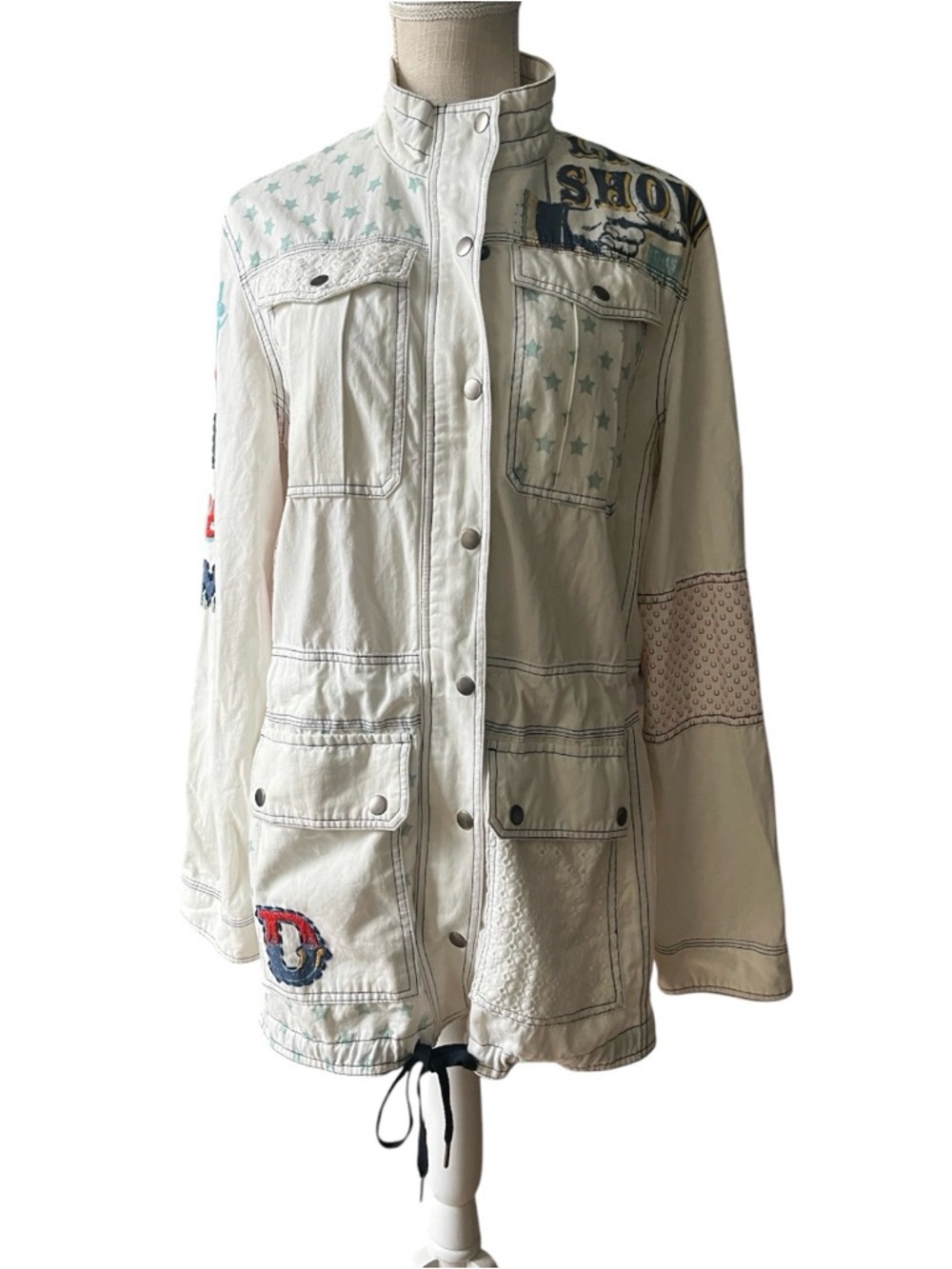 DOUBLE D RANCH PARTLY EMBROIDERED AND PRINTED JACKET